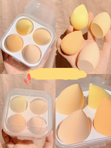 Makeup egg box in shade Mango / 4 pieces