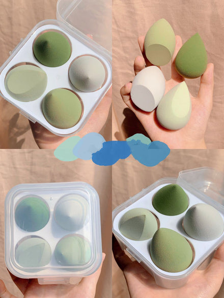 Makeup egg box in shade Mint / 4 pieces