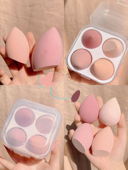 Makeup egg box in shade Peach peach / 4 pieces