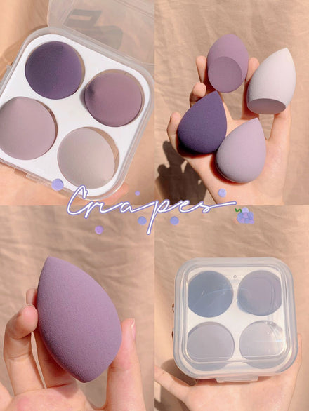 Makeup egg box in shade Grape / 4 pieces