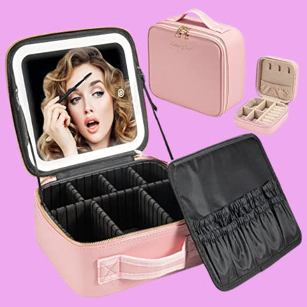 Travel Makeup Bag in shade Pink