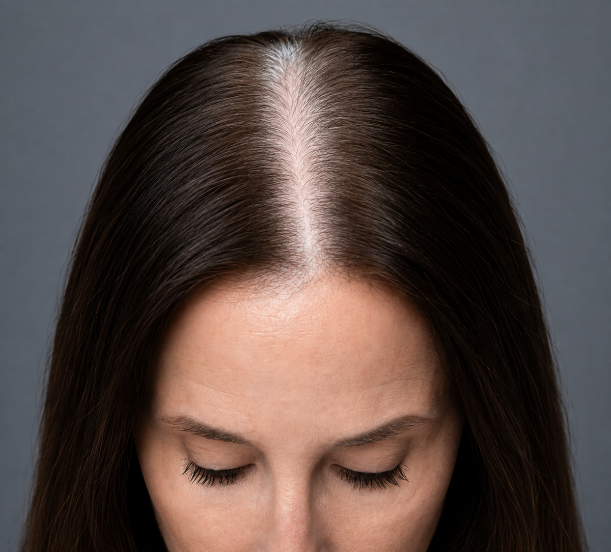 Visible scalp — before