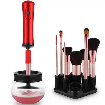 Makeup Brush Cleaner in shade Red