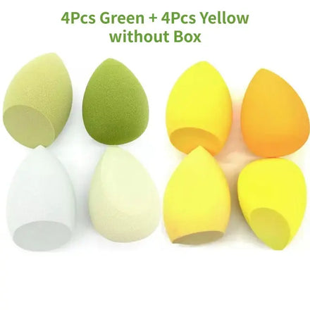 Makeup Blender Sponge in shade 4 Green 4 Yellow