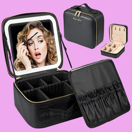 Travel Makeup Bag in shade Black