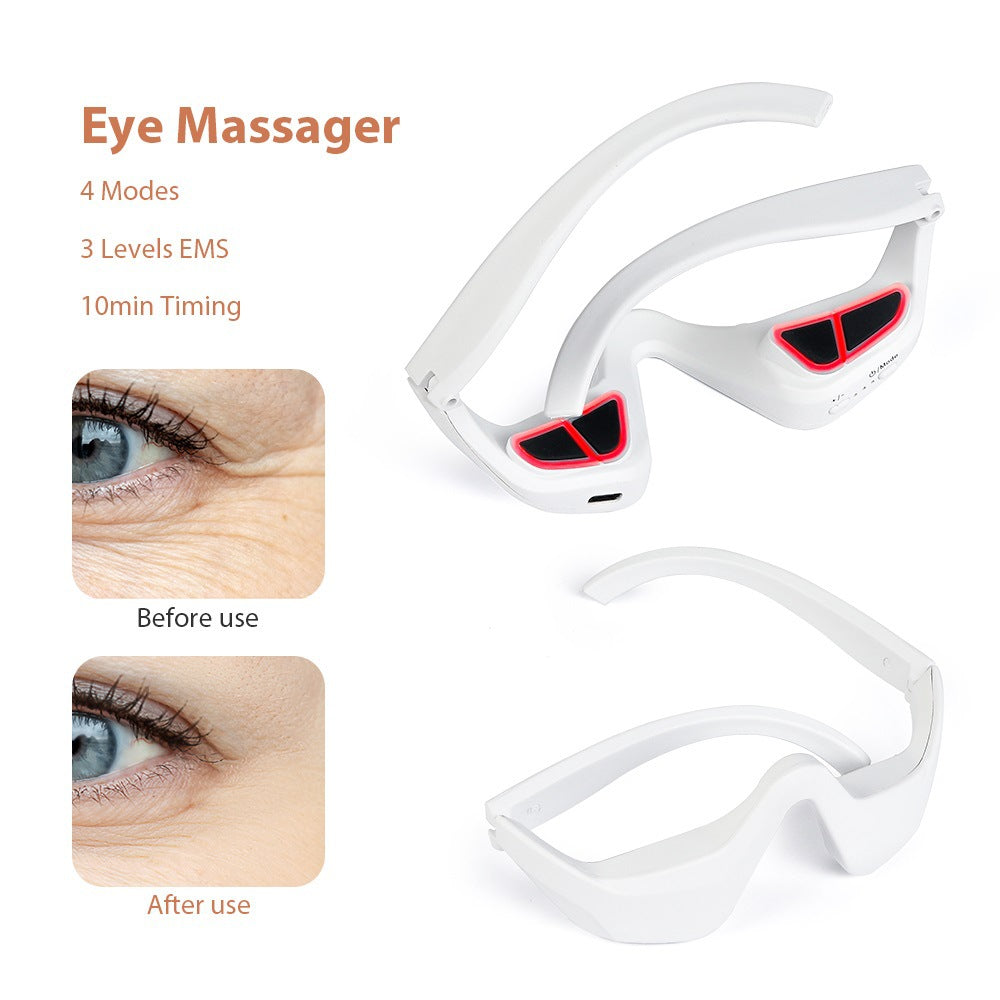 EMS Micro-current Eye Massager with Red Light Therapy