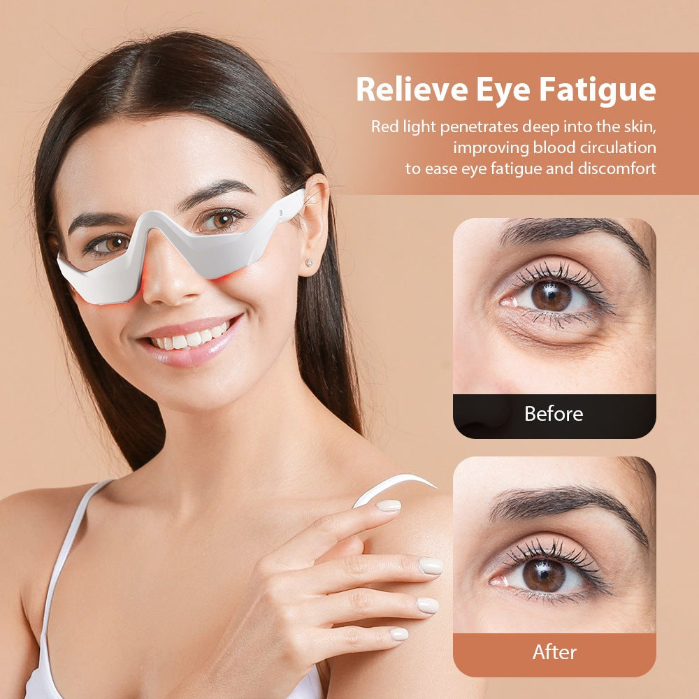 EMS Micro-current Eye Massager with Red Light Therapy