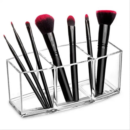 Bathroom Shelf Makeup Organizer in shade Small 3 Grids / â€Ž18.5D x 26W x 10H Centimeters