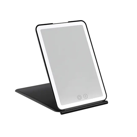 Foldable Makeup Mirror Touch Screen Makeup Mirror in shade black