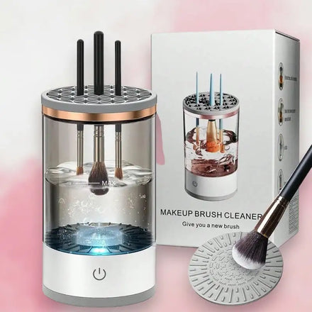 Automatic Makeup Brush Cleaner in shade White